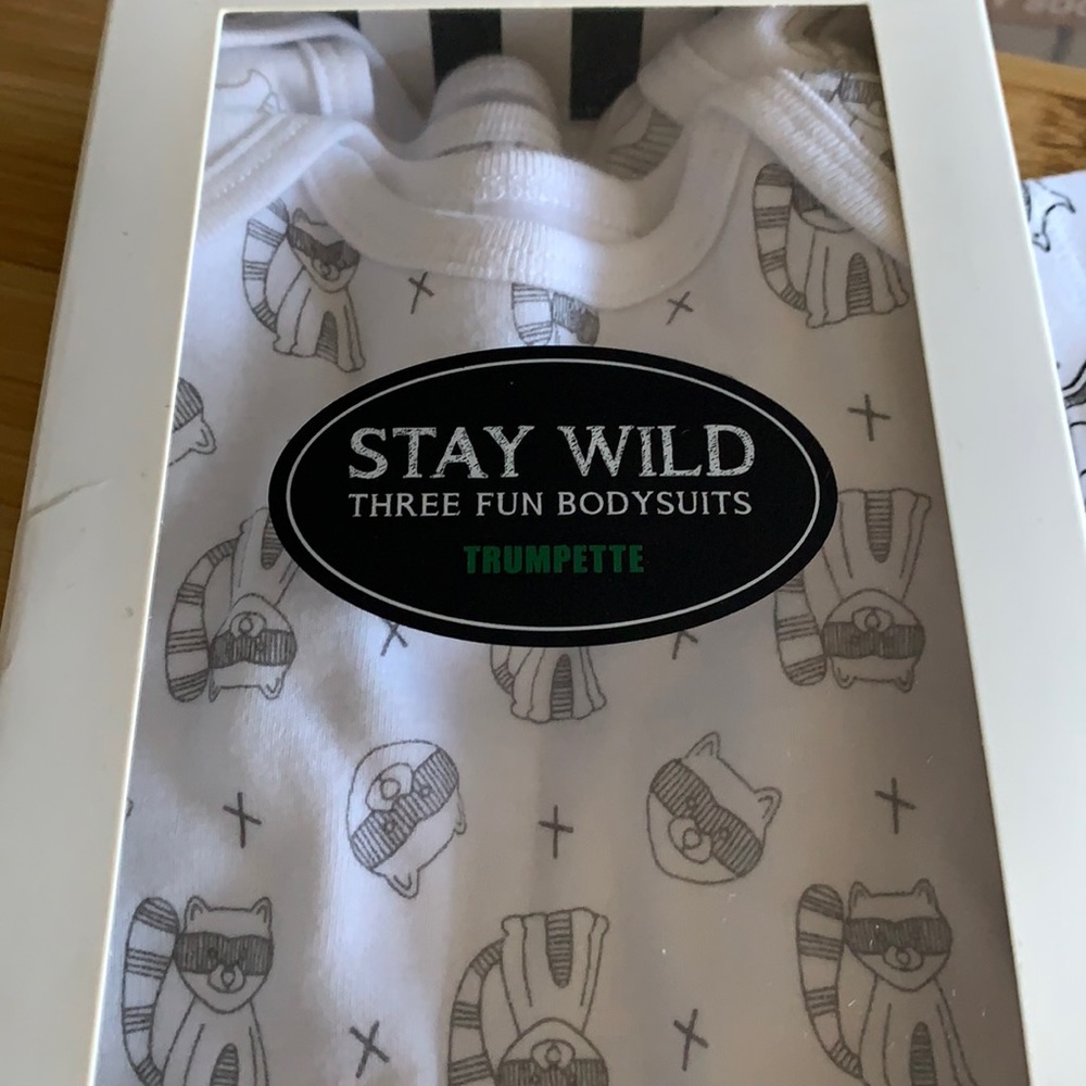 New in box - 3 high quality baby bodysuits